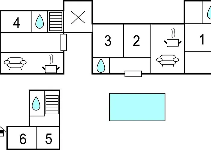 6 Bedroom Cozy In Dom wakacyjny *
